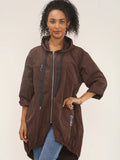 Longline Zip Up Raincoat