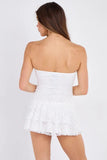 Strapless Lace Mini Dress