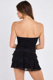 Strapless Lace Mini Dress