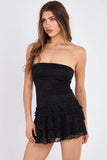 Strapless Lace Mini Dress