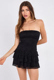 Strapless Lace Mini Dress