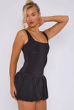 Sleeveless Puffball Mini Dress