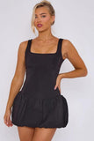 Sleeveless Puffball Mini Dress