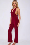 Tie Back Flare Trouser Jumpsuit
