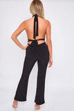 Tie Back Flare Trouser Jumpsuit