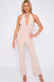 Tie Back Flare Trouser Jumpsuit