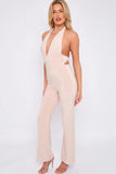Tie Back Flare Trouser Jumpsuit