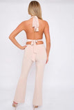 Tie Back Flare Trouser Jumpsuit