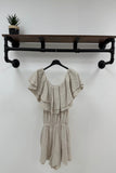 Off Shoulder Cheese Cloth Playsuit