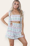 Maya Aztec Bow Detail Shorts Co-Ord Set