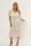 Frill Detail Cheese Cloth Dress