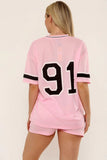 LA Varsity T-Shirt & Shorts Co-Ord Set