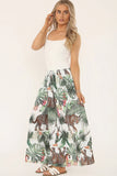 Printed Ribbed Vest Maxi Dress