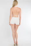 Starfish Halter Neck Crop Top & Shorts Co-Ord Set