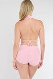 Starfish Halter Neck Crop Top & Shorts Co-Ord Set