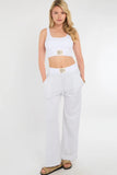 Sports Bralet Top 7 Wide Leg Trouser Co-Ord Set