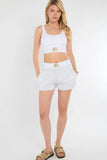 Ribbed Sports Bralet Top & Shorts Co-Ord Set