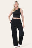 Plain Wide Leg jogger Pants