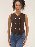 Fine Knit Double Breasted Waistcoat