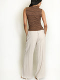 Drawstring Wide Leg Trousers