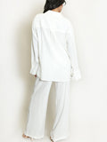 Loose Fit Shirt Blouse & Wide Leg Trouser Co-Ord Set