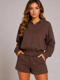 Zip Up Hoodie 7 Shorts Co-Ord Set