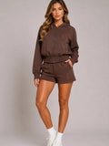 Zip Up Hoodie 7 Shorts Co-Ord Set