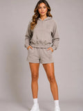 Zip Up Hoodie 7 Shorts Co-Ord Set
