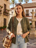 Military Style Cardigan