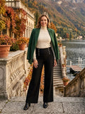 Side Studded Wide Leg Trousers