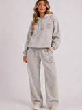 Acid Wash Oversized Hoodie & Wide Leg Jogger Co-Ord Set