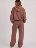 Acid Wash Oversized Hoodie & Wide Leg Jogger Co-Ord Set