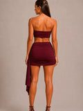 Bandeau Buckle Top & Mini Skirt Co-Ord Set