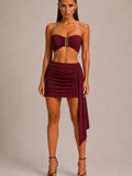 Bandeau Buckle Top & Mini Skirt Co-Ord Set