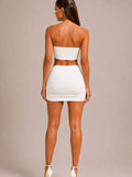 Bandeau Buckle Top & Mini Skirt Co-Ord Set