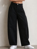 High Waist Pleated Wide Leg Trouser