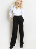 Pintuck Wide Leg Joggers