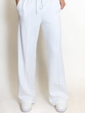 Pintuck Wide Leg Joggers