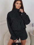 Polka Dot Shorts Co-Ord Set