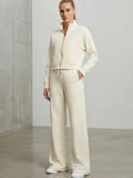 Contrast Piping Active Jacket & Trouser Co-Ord set
