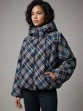 Plaid Check Hooded Jacket