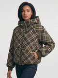 Plaid Check Hooded Jacket