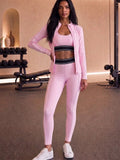 Band Waist Three Piece Gym Set
