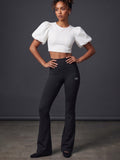 High Waist Seamless Flare Leggings